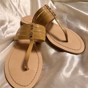 Kate Spade Strappy Tan Leather Sandals